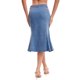 thumbnail image 3 of INSPIRE CHIC Falda de Mezclilla Ajustada de Mujer con Cola de Sirena, Cintura Alta, Volantes, Largo a la Rodilla, Talla S, Azul Cielo, 3 of 6