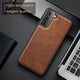 thumbnail image 1 of Premium Business Retro Style Back Cover Artificial Leather Case, Full Wrap Ultra-thin TPU Shock Absorption Fashion Anti-fingerprint, For, Samsung Galaxy S21 5G /S21 Plus + 5G/S21 Ultra 5G Phone Case, 1 of 3