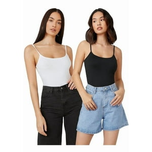 Flix Line - Pack 6 Poleras Top Mujer Sin Mangas Fibra Bambú