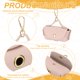 thumbnail image 3 of Uxcell Soporte para Bolsas de Excremento de Perro, Dispensador de Bolsas de Residuos de Mascotas de Cuero para Correas Portátil Reutilizable Funda de Limpieza Fácil (1Pcs, Rosa), 3 of 6