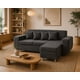 thumbnail image 4 of Sofá en L 3 cuerpos tela gris living moderno, 4 of 4