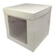thumbnail image 1 of Caja Torta Cubo Con Ventana Cartulina Blanca 30x30x30cm, 1 of 1