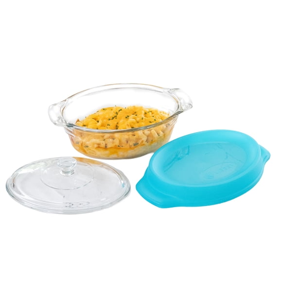 Cazuelas Libbey Set de 3 Piezas de Fuente de Vidrio Apilable