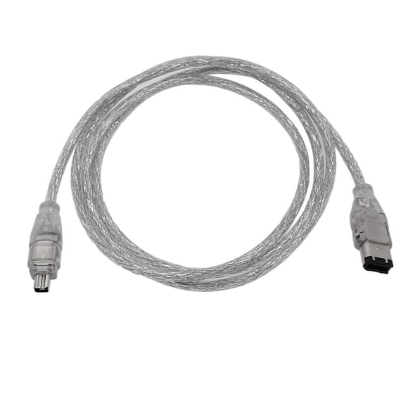 Cable FireWire Eilumduo 120 cm 6 pines a 4 pines (Pack de 2)