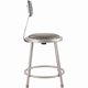 thumbnail image 5 of Taburete de Oficina National Public Seating Vinil Acero Gris 18 pulgadas, 5 of 8
