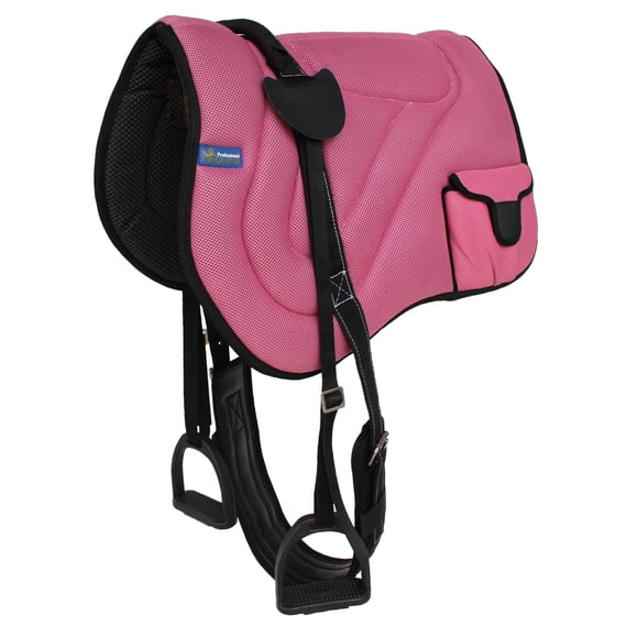 Almohadilla para montar sin silla Profesional Equine rosa de neopreno antideslizante