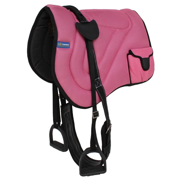 Almohadilla para montar sin silla Profesional Equine rosa de neopreno antideslizante