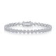 thumbnail image 1 of Pulseras de Tenis de Moissanita para Mujer Color D VVS1 Pulsera de Plata con Diamantes Pulseras de Tenis de Plata Esterlina 925 para Mujer 6.5-7.5 Inch, 1 of 6