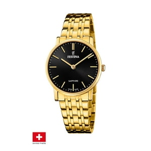 Reloj F20048/4 Festina Swiss Negro Mujer Acero Clásico