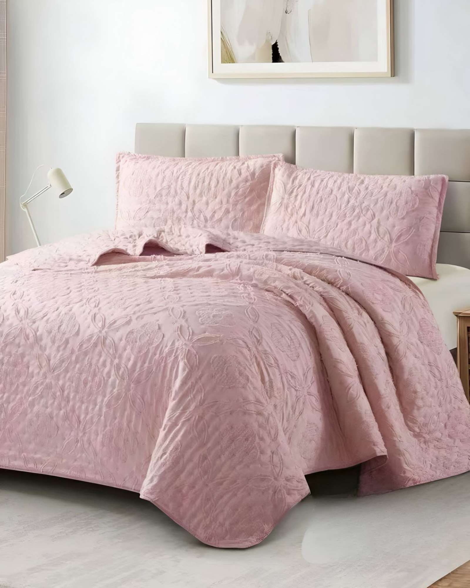 Meipulis - Cobertor Colcha Quilt Tufting De Lujo Suave King