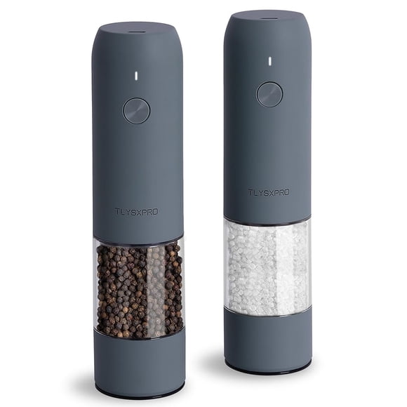 Molinos de Sal y Pimienta TLYSXPRO Recargables por USB – Pack de 2