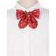 thumbnail image 4 of INSPIRE CHIC Lazos de Lunares Preatados con Correas Ajustables para Uniforme Casual Rojo para Mujeres, 4 of 5