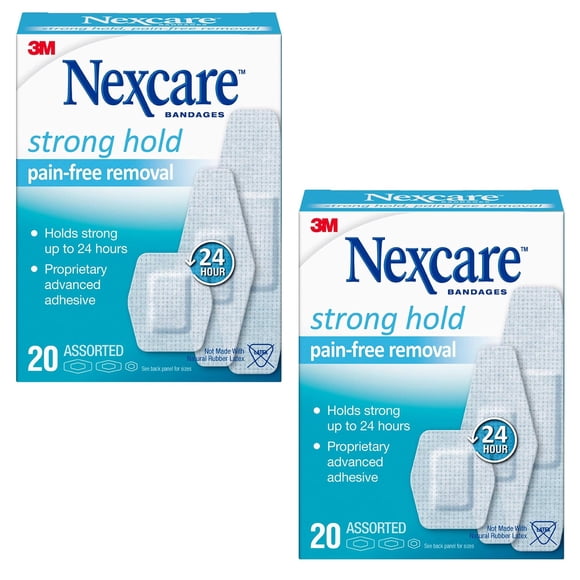 Curitas Nexcare Strong Hold de adherencia fuerte y extracción sin dolor - 40 unidades