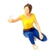 thumbnail image 2 of 1/64 Figuras De Personas Pintadas Figuras De Juego De Rol Decoración De Mesa De Arena Amarillo, 2 of 5