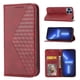 thumbnail image 3 of Funda Flip FOXDOCK para iPhone 12 Pro Max , Estilo Billetera con Diseño Rombo, Correa de Mano y Soporte, Uso Diario, 3 of 5