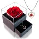 thumbnail image 1 of Rosa Preservada Lovappy Eternal Enchanted con Collar Rojo, 1 of 3