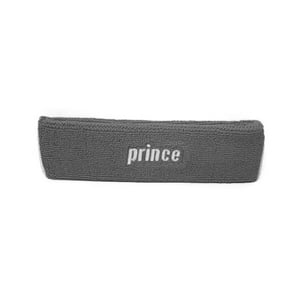 Cintillo Prince Gris Logo Blanco Tenis Padel