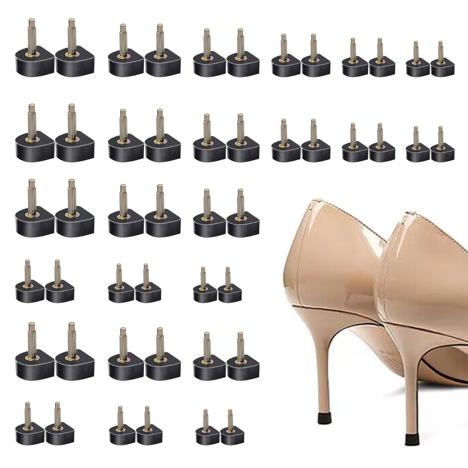 Consejos De Reemplazo Para Tacones Altos Jevrkapz, 20 Pares