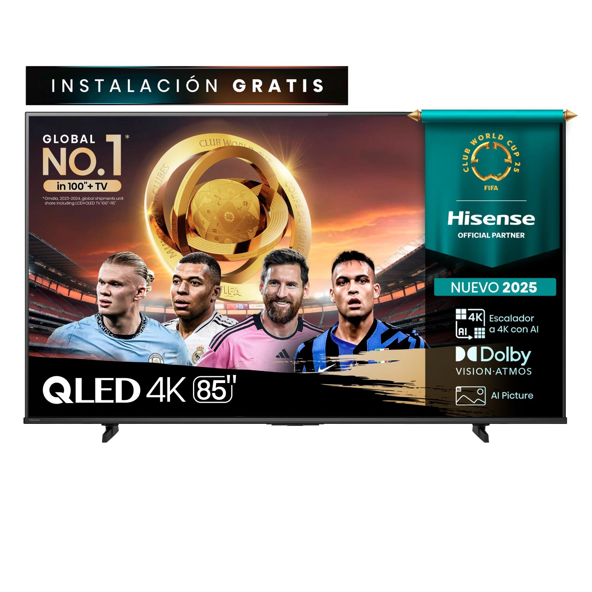 Televisor 85"" Qled 4K Uhd 85Q6Qv Smart Tv Hisense