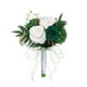 thumbnail image 1 of Flor De Dama De Honor Nupcial Con Ramo De Boda Para Boda Hogar Graduación Verde Blanco, 1 of 3