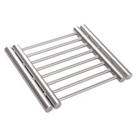 Magideal - Salvamanteles De Acero Inoxidable Salvamanteles De Acero Inoxidable Para Ollas, Protección De Mesa, Soporte Para Ollas, Platos, Para Cafeterías, Bares