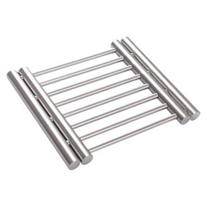 Magideal - Salvamanteles De Acero Inoxidable Salvamanteles De Acero Inoxidable Para Ollas, Protección De Mesa, Soporte Para Ollas, Platos, Para Cafeterías, Bares