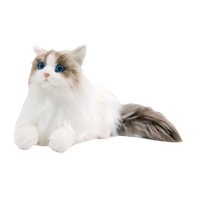 Magideal - Gato Ragdoll, Animal Relleno, Gato De Juguete De Peluche, Gatito, Juguete De Peluche, Muñeco De Gato Realista, Compañero Para Niños, Niñas, Amantes De