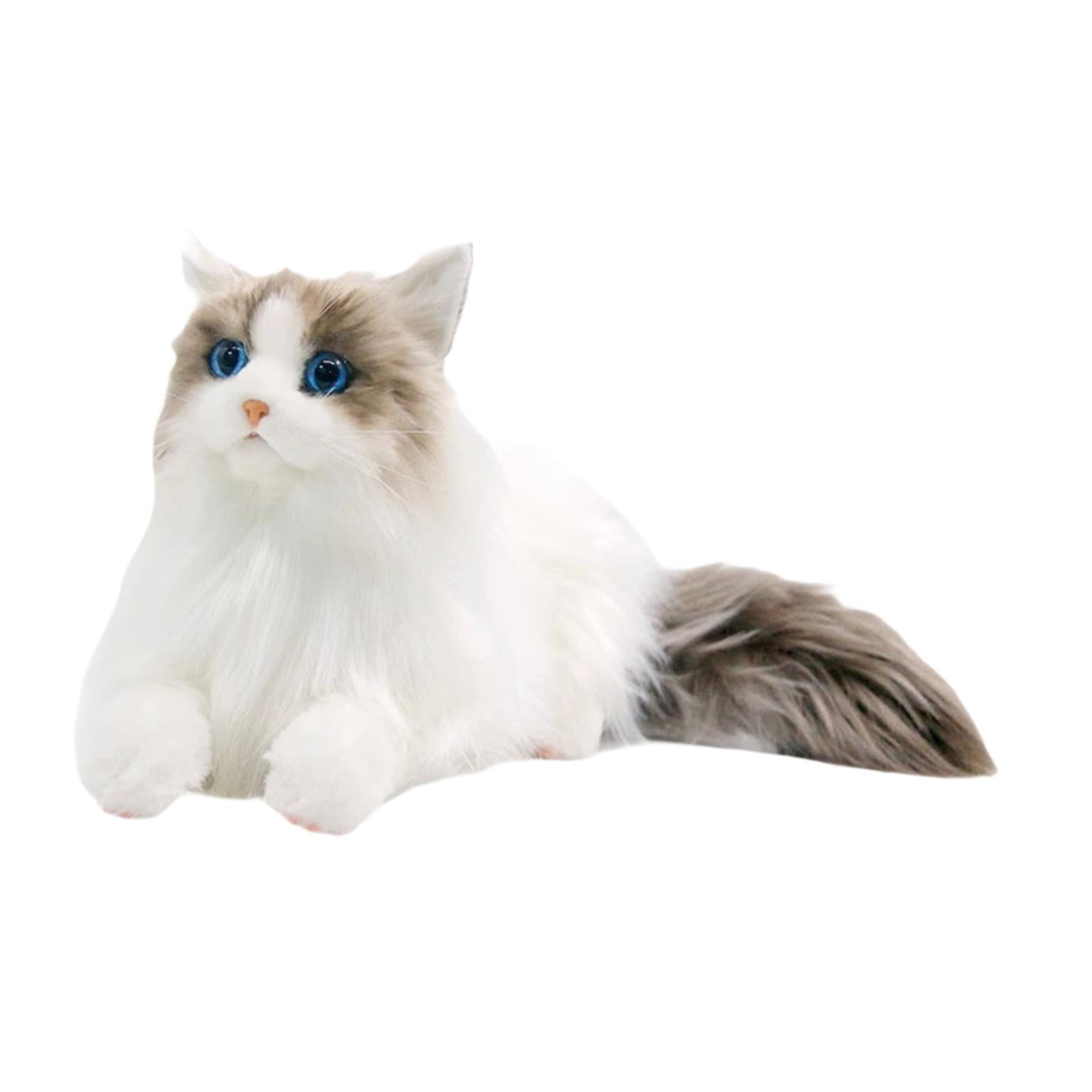 Magideal - Gato Ragdoll, Animal Relleno, Gato De Juguete De Peluche, Gatito, Juguete De Peluche, Muñeco De Gato Realista, Compañero Para Niños, Niñas, Amantes De