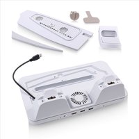 Soporte Vertical Aaronmei Para Consolas Ps5, Ps5 Slim Y Ps5 Pro Blanco