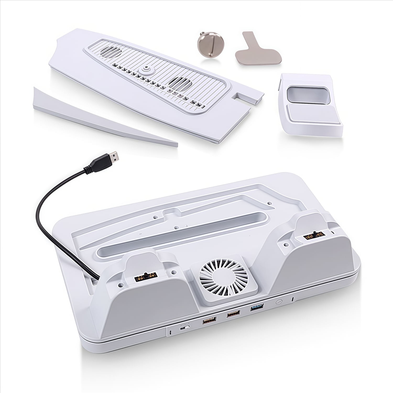 Soporte Vertical Aaronmei Para Consolas Ps5, Ps5 Slim Y Ps5 Pro Blanco