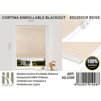 Tecnocasa - Cortina Roller Blackout 80X200Cm Beige-1028