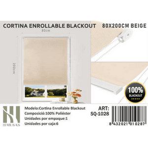 Tecnocasa - Cortina Roller Blackout 80X200Cm Beige-1028