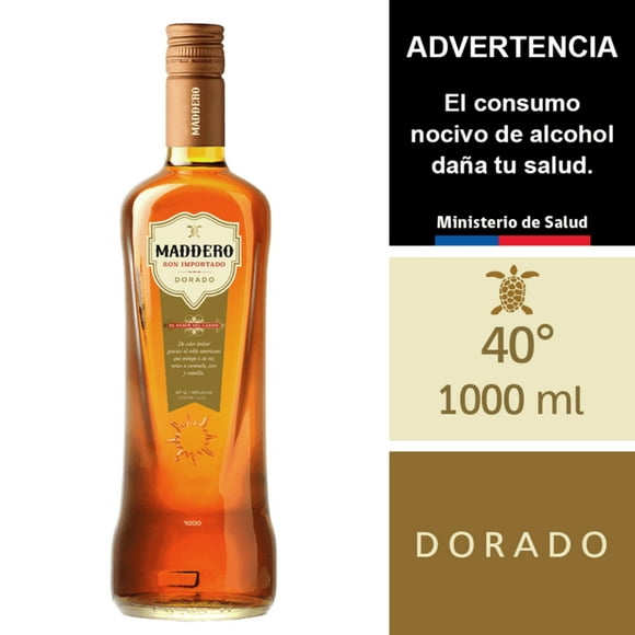 Ron Dorado 40° Botella, 1 L