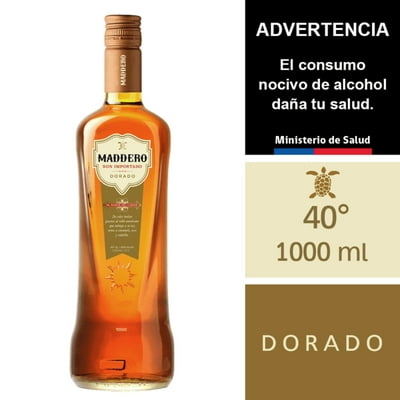 Ron Dorado 40° Botella 1 L Maddero