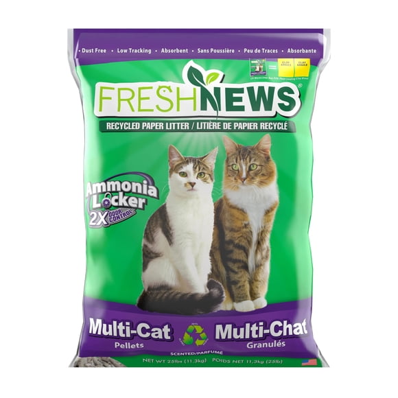Bandeja para gatos Fresh News Multicat, no se apelmaza, 11,34 kg