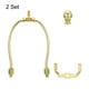 thumbnail image 4 of Uxcell Kit de Arpa de Lámpara de Hierro Electropelado de 5 pulgadas con Remate Soporte de Pantalla de Lámpara para DIY Tono Dorado 2 Conjuntos, 4 of 6