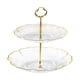 thumbnail image 2 of Soporte Para Tartas De 2 Niveles, Bandeja Para Galletas Y Platos Para Dulces, Para Fiesta De Celebración De Bodas, Transparente, 2 of 5