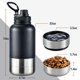 thumbnail image 2 of Botella de Agua para Perro Cibaabo 950 ml Aislada con 2 Tazones, 2 of 6