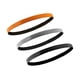 thumbnail image 1 of 3 Diademas Deportivas Elásticas Antideslizantes Para Entrenamiento Fútbol Negro Naranja Gris, 1 of 5