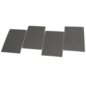 Magideal - 4 Piezas De Láminas De Textura De Arcilla, Para Proyectos De Fabricación De Aretes, Decoración De Manualidades Versátiles, Herramientas De Textura De