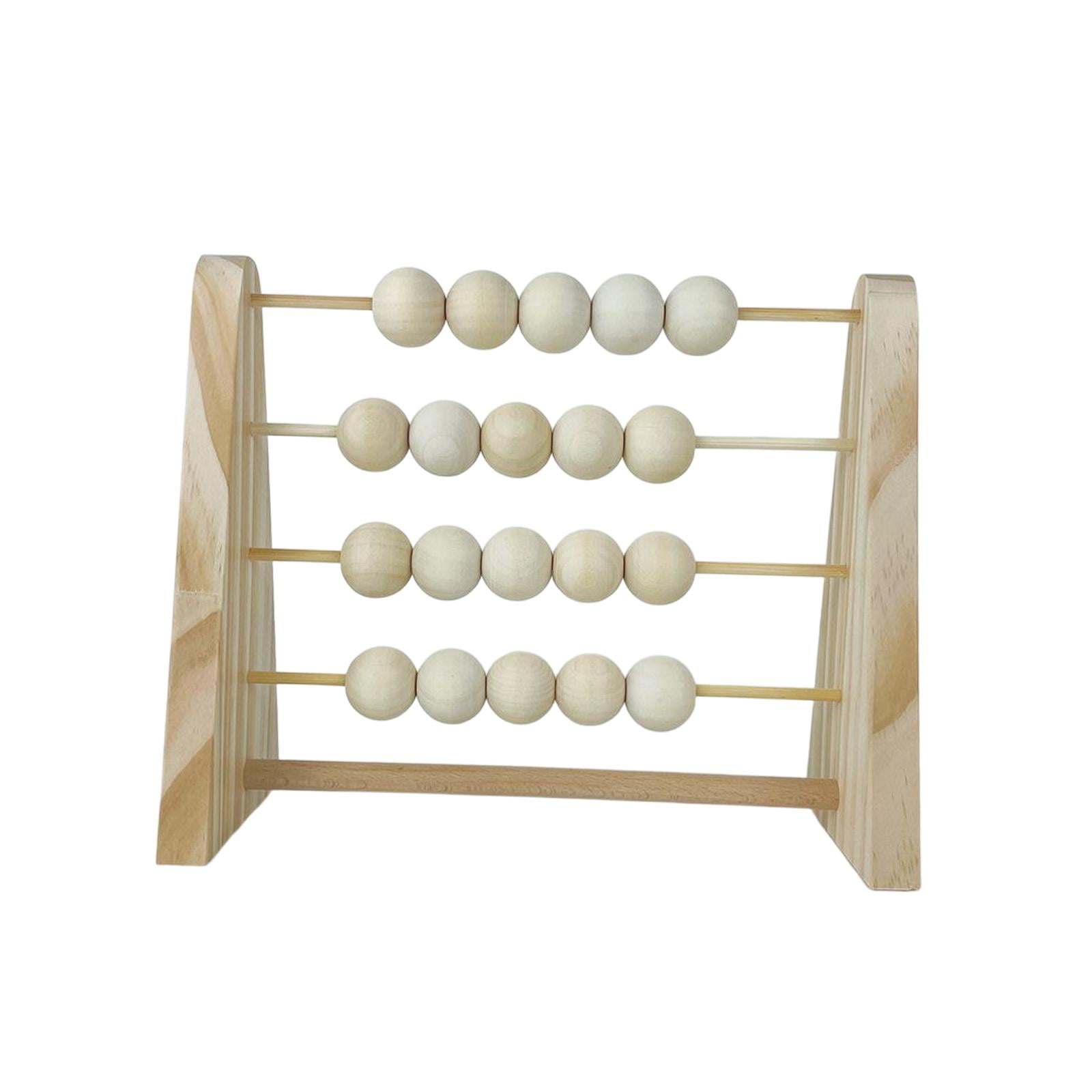 Magideal - Ábaco De Madera Con Cuentas Para Contar, Juguetes Educativos Para Bebés, Juguetes De Ábaco, Marco De Cuentas Para Aprender A Contar, Juguetes Educativos, Regalos Para Niños. Blanco