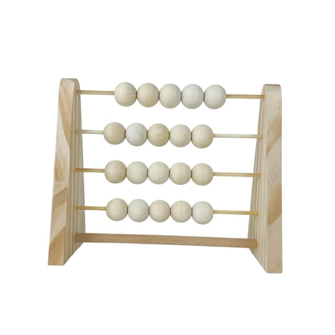 Magideal - Ábaco De Madera Con Cuentas Para Contar, Juguetes Educativos Para Bebés, Juguetes De Ábaco, Marco De Cuentas Para Aprender A Contar, Juguetes Educativos, Regalos Para Niños. Blanco