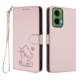 thumbnail image 1 of Motorola MOTO G35 5G Funda Billetera con Estampado de Gato, Rosa, 1 of 6