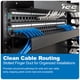 thumbnail image 3 of Panel administrador de cables ICC de 1U con tapa, plástico con marco posterior de metal, 3 pulgadas, 3 of 9