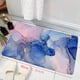 thumbnail image 4 of 1pc Soft and Non-Slip Memory Foam Bath Rug with Marble Pattern - Quick Drying Shower Carpet for Home and Bathroom, 4 of 4