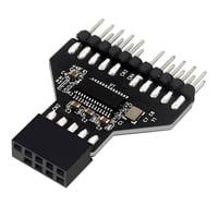 Magideal - Usb2 0 Placa Base 9Pin Usb Header 1 A 2 Placa Adaptador Usb Hub