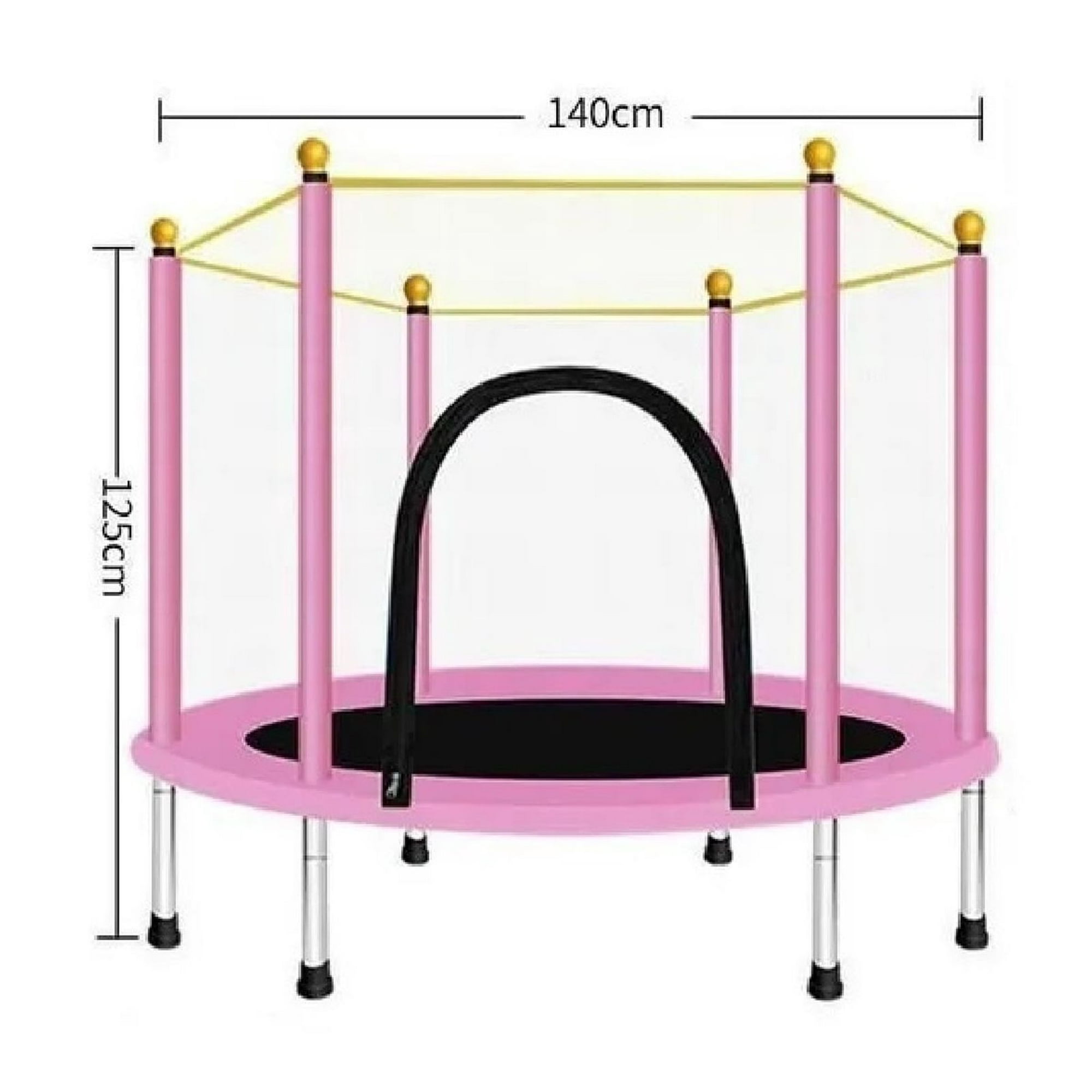 Mini Cama Trampolín Elástica Pequeña Para Niños Rosa | Lider