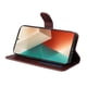 thumbnail image 3 of Funda Billetera para Xiaomi Redmi Note 13 5G con Porta Tarjetas y Soporte Ajustable Marrón, 3 of 5