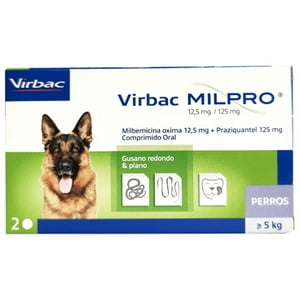 Virbac - Antiparasitario Milpro Para Perro De 5 A 25 Kg.