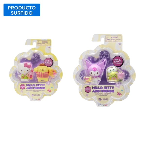 Hello Kitty Pack Flor De 2 Figuras, producto surtido, 1 un
